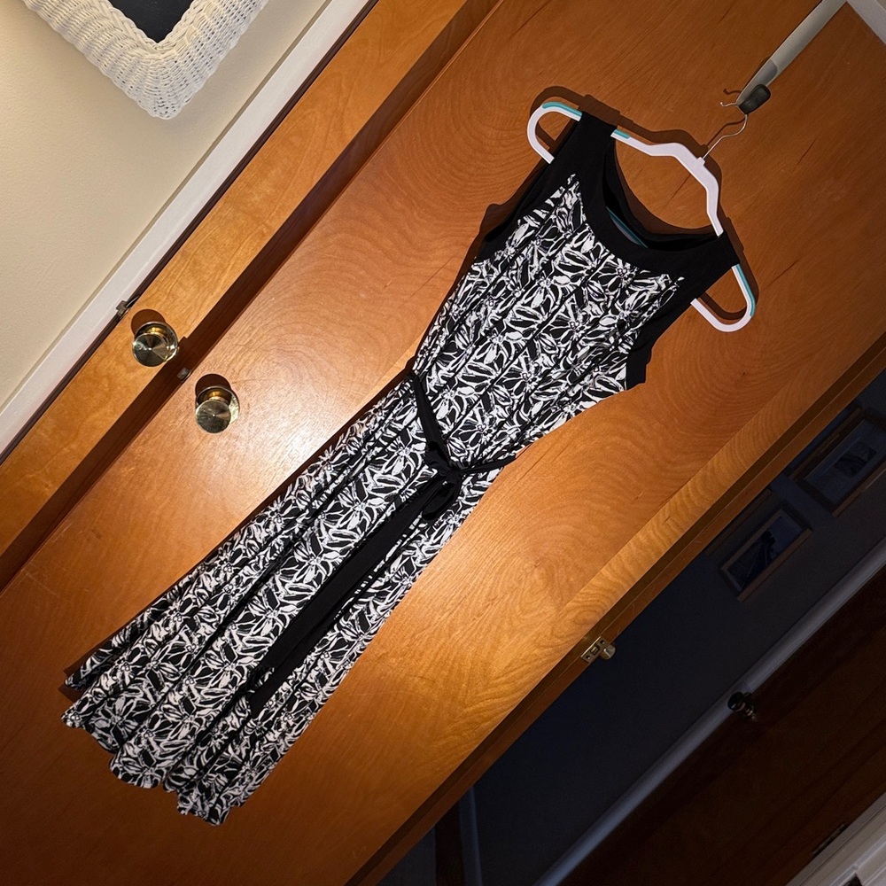 Perceptions New York Black and White Polka Dot Dress